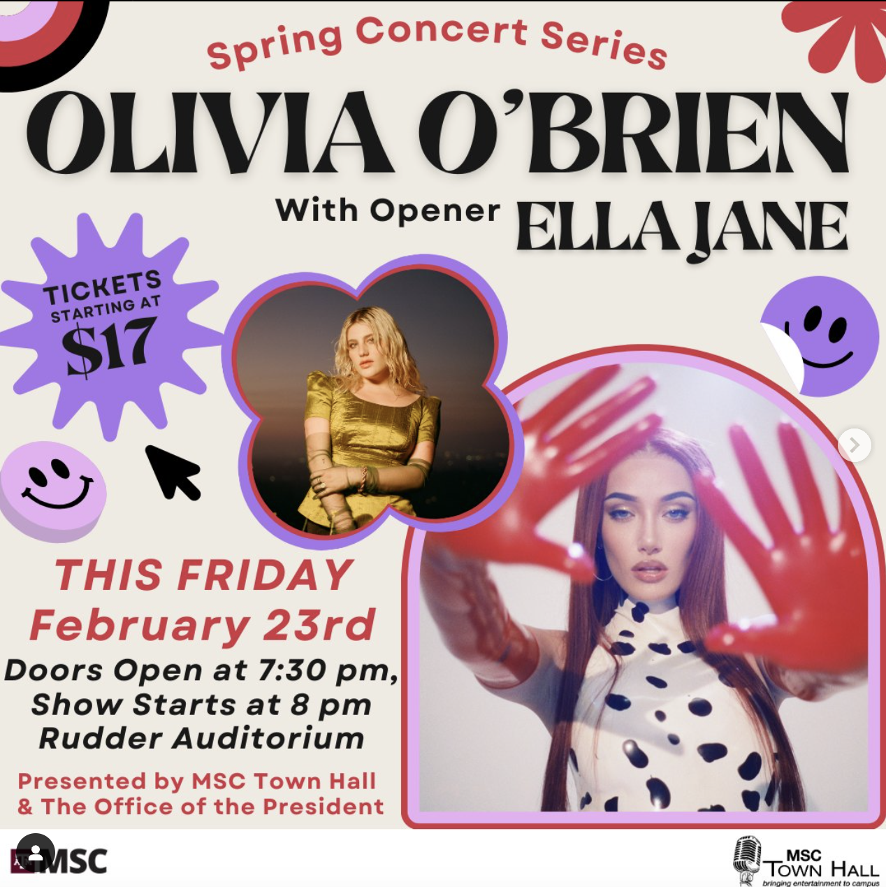 Spring Concert Series: Olivia O'Brien with Opener Ella Jane